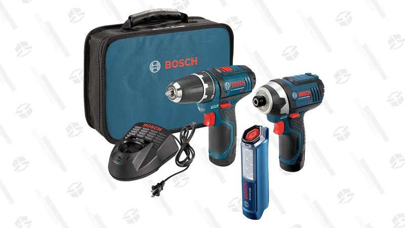 Bosch Drill/Driver and Impact Driver Combo Kit with Accessories | $129 | Amazon